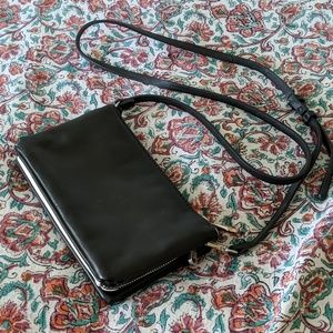 Black and White Zara crossbody purse